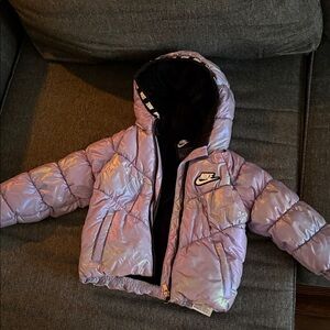 Nike Shimmering Purple Puffer Jacket